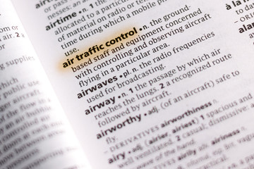 The word or phrase Air Traffic Control in a dictionary.