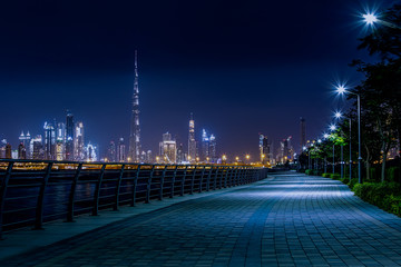 Night view for Dubai