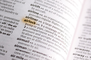 The word or phrase Airlock in a dictionary.