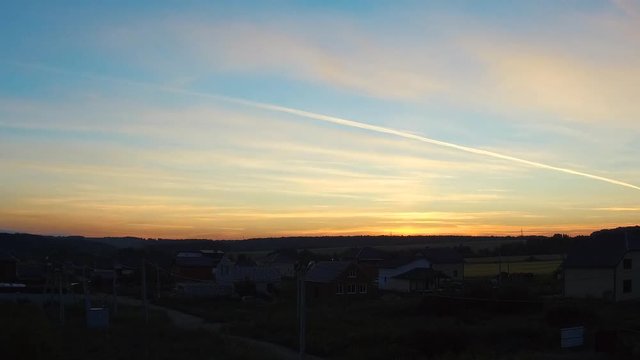 sunrise sky time laps