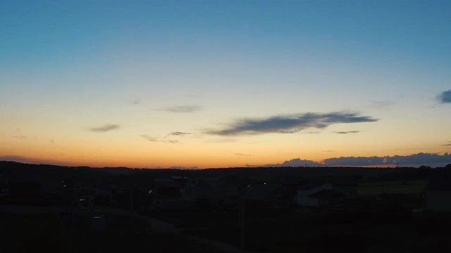 sunrise sky time laps