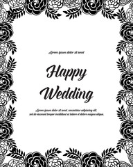 invitation design background for wedding hand draw vector