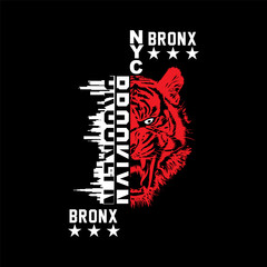New York Brooklyn Famous place typography t shirt vector - 235841978