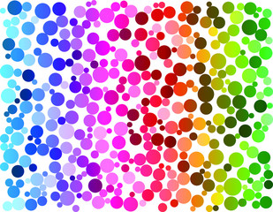 Cricle random size. Rainbow pastel art background. Vector background. Pastel colorful background. Rainbow pastel wallpaper.