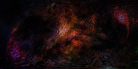 Abstract dark texture surface of far away planet in deep space, The elements of this image furnished by NASA.