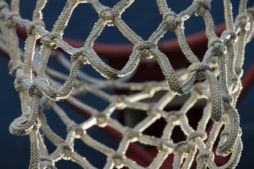 Basketball Hoop Net Close Up