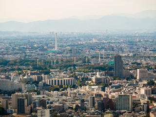 Fototapeta premium Pejzaż Tokio widziany z budynku Metropolitan Government w Tokio w Shinjuku
