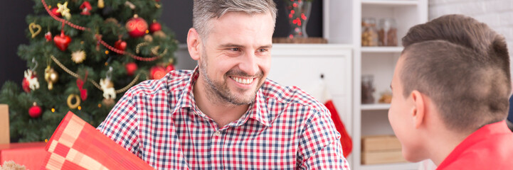 Obraz premium Father and his son