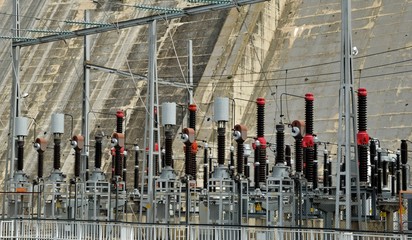 Umspannwerk am Staudamm