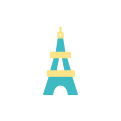 eiffel tower icon vector flat style. holiday icon