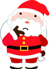 Cute Fat Mr. Santa Claus