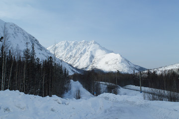 winter in the mountains