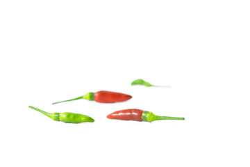 Chilli on white background