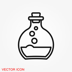 Aromatherapy icon, accessory for aromatherapy. Concept illustration for web site