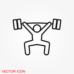 Athlete icon isolated on background vector illustration