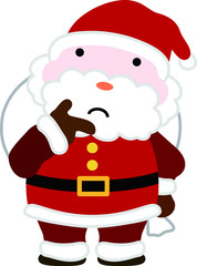 Cute Fat Mr. Santa Claus