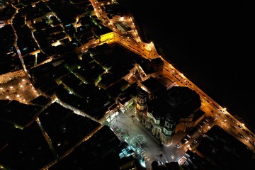 Cadiz von oben bei Nacht