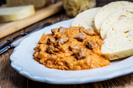 Hungarian goulash with sauerkraut