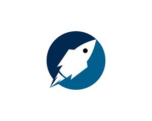 rocket logo icon vector template