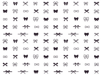 Naklejka premium Bow Pattern Endless