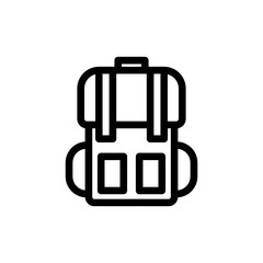 backpack icon vector design. adventure icon
