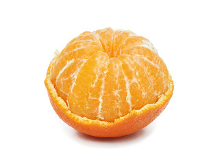 tangerine juicy ripe fruit on a white background