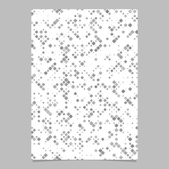 Grey abstract rounded square pattern background brochure template - vector illustration