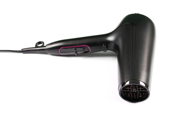 Black plastick hair dryer