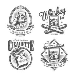Vintage monochrome gentleman club labels