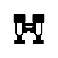 binocular icon vector glyph style