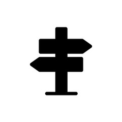 Obraz premium signpost icon vector glyph style