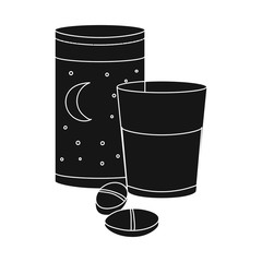 Vector illustration of dreams and night icon. Collection of dreams and bedroom stock vector illustration.