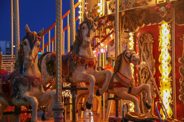 carousel with horses