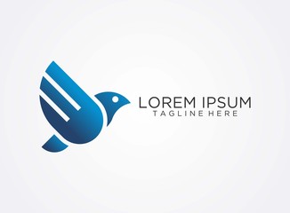 Flying bird logo design