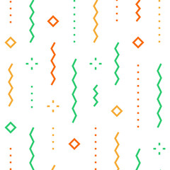 Festive abstract background, falling confetti vector pattern, minimalist decoration, celebration backdrop