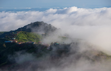 fog on the mountain