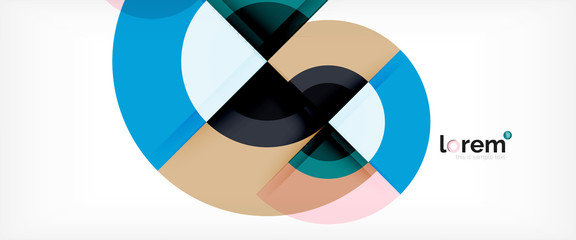 Obraz premium Multicolored round shapes abstract background