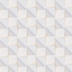 3D pattern made of white and beige geometric shapes, creative background or wallpaper surface made of light and shadow. Futuristic seamless decorative abstract texture design, simple graphic elements