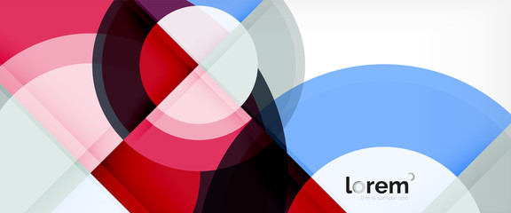 Obraz premium Multicolored round shapes abstract background