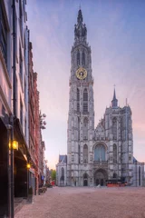 Foto op Canvas Cathedral of Our Lady, Antwerp, Belgium © phant