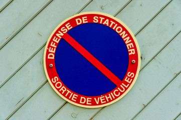 Obraz premium Parkverbot