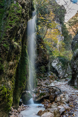 Waterfall in the Mountains of Southern Italy