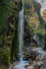 Waterfall in the Mountains of Southern Italy