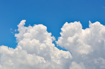 blue sky background bright day in summer sky