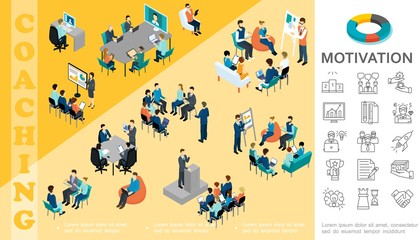 Isometric Business Education Concept - 235869358