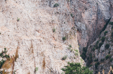 Butterfly Valley rocks near Oludeniz in Turkey