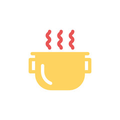 pot icon vector flat style
