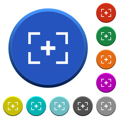Obraz premium Camera crosshairs beveled buttons