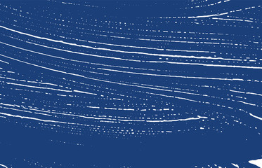 Grunge texture. Distress indigo rough trace. Excep