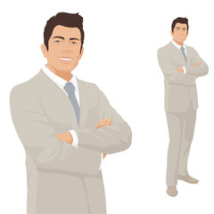 Fototapeta premium Businessman with Smile. Elegant Man. Portrait of a Businessman.